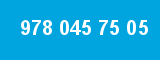 978 045 75 05 978 045 75 05